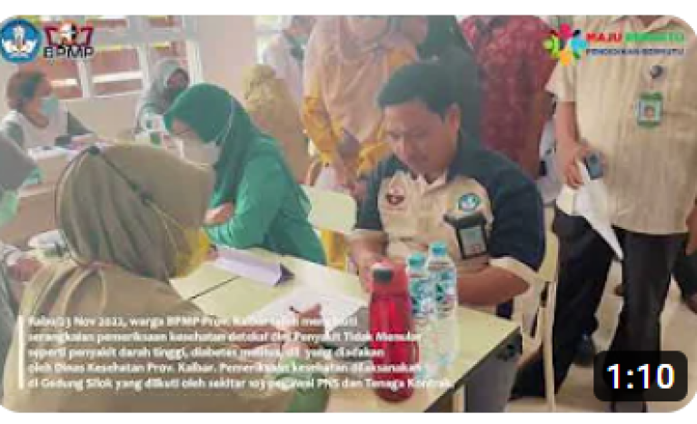 Cek Kesehatan Pegawai BPMP Kalimantan Barat